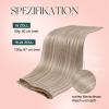 Easyouth Ash Blonde Highlight Human Hair Butterfly Weft Extensions #18/613, 100 g, 55 cm view 4