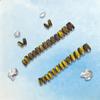 KQueenest Short Press-On Nails, Black & Gold Cat Eye, Square, 30-Piece Set view 3