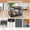 Funny Gorilla Painting Washable Dog Crate Cover with Roll-Up Side Panels and Openings, Small view 4