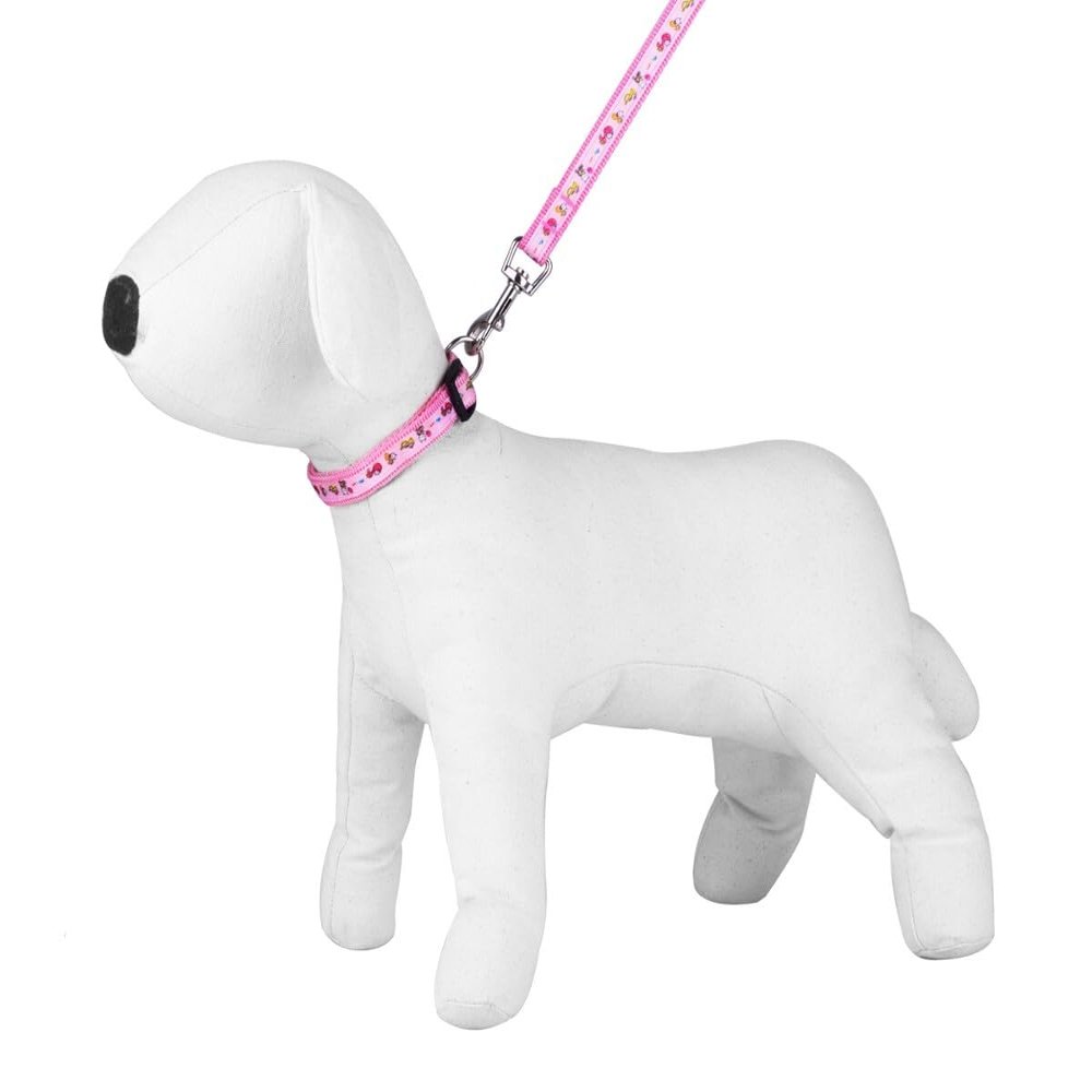 Happet Dog Leash & Collar Set 2cm Green