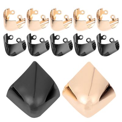 HONITANO 6 Pairs Shoe Toe Protectors for High Heels, Decorative Metal Caps for Pointed Shoes