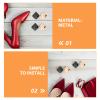 HONITANO 6 Pairs Shoe Toe Protectors for High Heels, Decorative Metal Caps for Pointed Shoes view 3