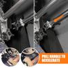 Hand Control for Drivers with Disabilities, Adjustable Manual Stainless Steel Control with Storage Bag for Cars, SUVs, and Trucks (50.8–69.8 cm Length) view 3