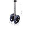 Rollator Replacement Wheels, 1 Pair, Aluminum Alloy and Rubber view 2