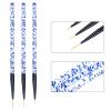 3-Piece Nail Art Brush Set for Fine Lines, Color 16 view 4