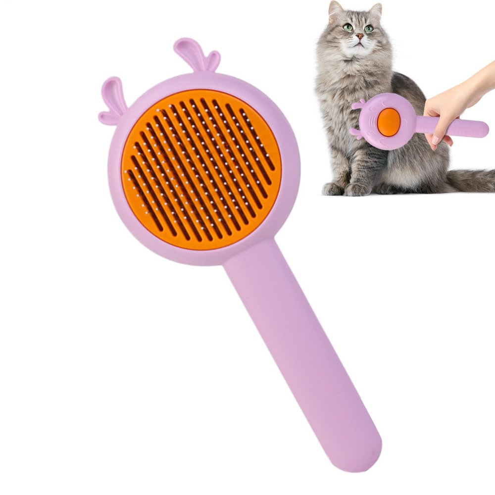 2-in-1 Dog Grooming Brush, Massage and Cleaning Comb for Pets