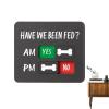 Kixolazr Dog Feeding Reminder, Magnetic Acrylic Feeding Sign with AM/PM Tracker view 1