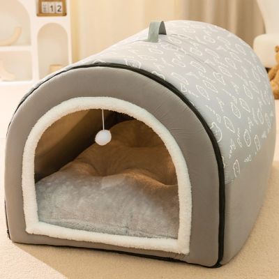 Cozy Dog Cave with Removable Cushion
