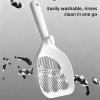 Fabater Stainless Steel and Metal Cat Litter Scoop, Wide PTFE-Coated Scoop, 13.78 x 5.91 x 2.17 in view 2