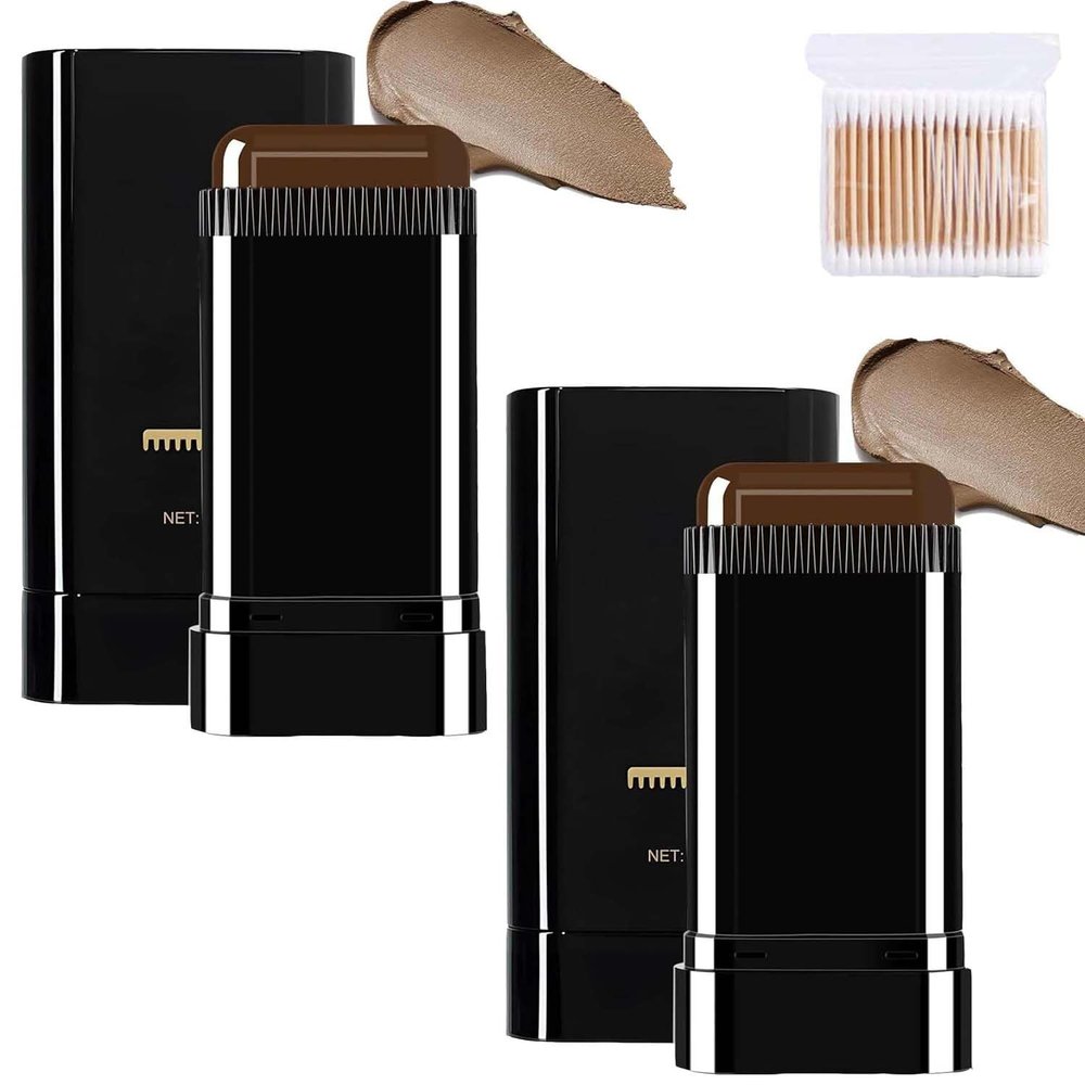 2-in-1 Portable Comb Hair Dye Applicator, Brown, 2-Pack