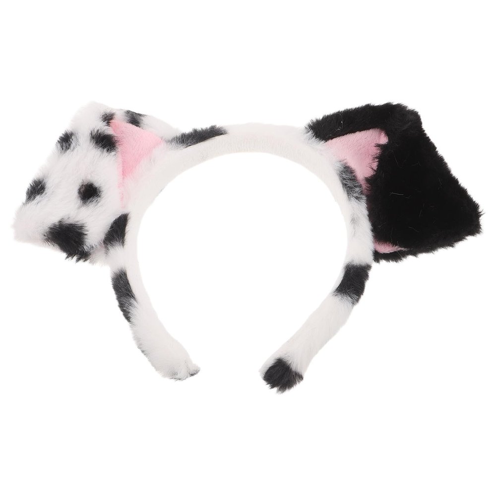 Plush Dalmatian Ears Headband for Adults
