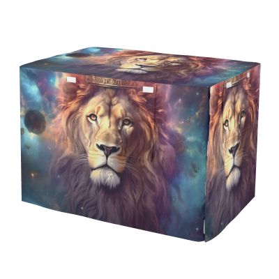 Breathable Lion Galaxy Dog Crate Cover, Small