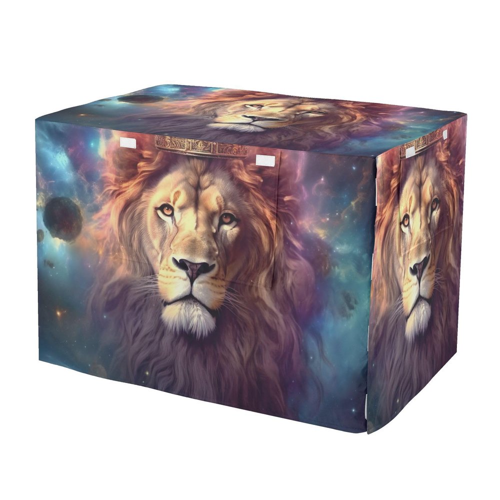 Breathable Lion Galaxy Dog Crate Cover, Small
