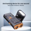 Yunseity Portable Dog Bark Control Device with Flashing LED Lights, 2030 kHz, ABS, Black and Orange view 2