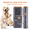 Yunseity Portable Dog Bark Control Device with Flashing LED Lights, 2030 kHz, ABS, Black and Orange view 3