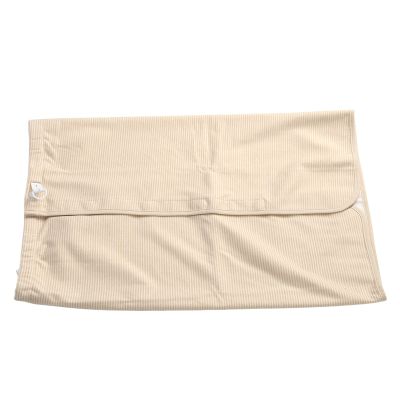 Depisuta Washable Incontinence Bed Pad for Adults, Absorbent Khaki Urine Skirt, 3-Layer Cotton Fabric (M)