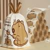 HiyyFloy Capybara Trash Bags, Cute Tear-Resistant Drawstring Bags view 4