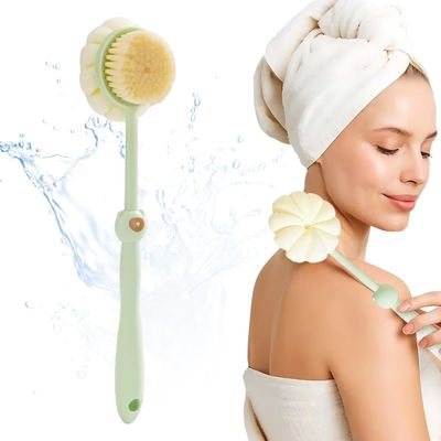 Back Scrubber, 2026 New Body Brush, Shower Back Brush, Soft and Comfortable, Green