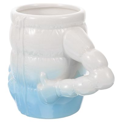 OUNONA Ceramic Shaving Bowl with Stable Base, Quick-Lathering Shaving Mug for Men, Reusable Wet-Shaving Accessory for Home and Travel