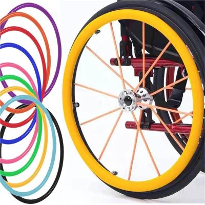 Wheelchair Handrim Covers, Comfort Grip, High Traction, Yellow, 24 in