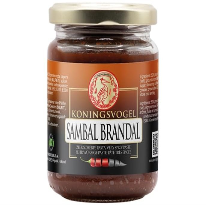 KONINGSVOGEL Sambal Brandal 280 g | Very Spicy Paste