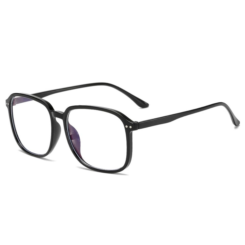 Xrbin Oversized Distance Glasses for Men and Women, Black, -3.50 Diopters