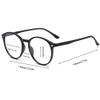 Xrbin Oval Glasses for Nearsightedness, Distance Glasses for Women, Blue-Light-Filtering Retro Glasses (Black, -4.50 Diopters) view 3