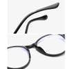 Xrbin Oval Glasses for Nearsightedness, Distance Glasses for Women, Blue-Light-Filtering Retro Glasses (Black, -4.50 Diopters) view 4