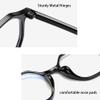 Xrbin Fashionable Oversized Glasses for Men and Women with Myopia, Lightweight Glasses for Near and Distance Vision (Green, -5.50 Diopters) view 4