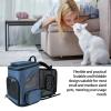 BAOFUYA Pet Carrier Backpack, Breathable, Foldable & Expandable, for Dogs and Cats, Blue view 4