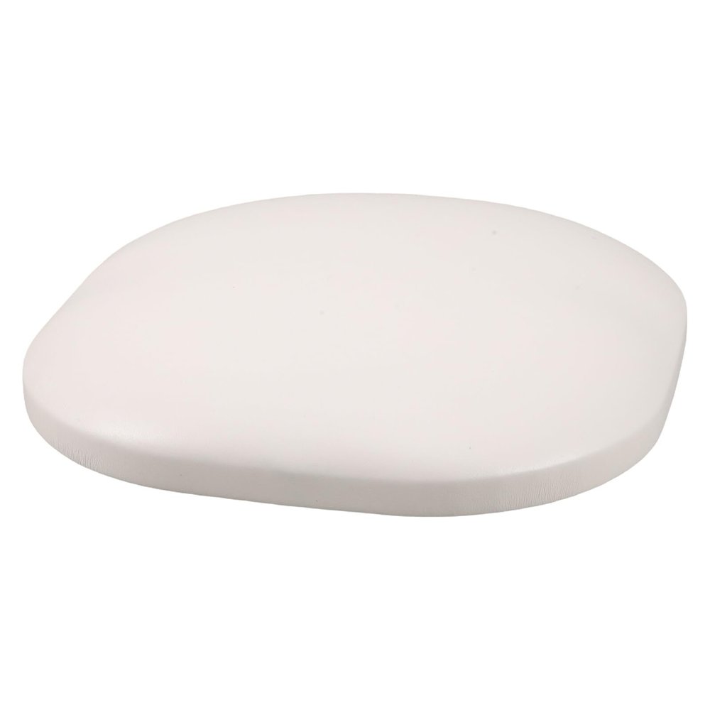 Gogogmee Nail Elbow Rest Hand Cushion 16 x 16 x 2.5 cm, White PU Leather