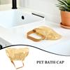 Toyvian Shower Cap for Small Dogs and Cats, Adjustable Lightweight Ear Protection view 3