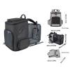 Srliya Expandable Pet Carrier Backpack for Small and Medium Pets up to 18 lb, Black view 3