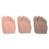 3-Piece Silicone Foot Model Set, Left Half-Foot Design with Toes for Nail Art and Pedicure Practice view 1