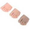 3-Piece Silicone Foot Model Set, Left Half-Foot Design with Toes for Nail Art and Pedicure Practice view 3