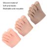 3-Piece Silicone Foot Model Set, Left Half-Foot Design with Toes for Nail Art and Pedicure Practice view 4