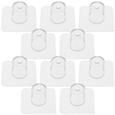 HOOTNEE 12-Piece Plastic Baby Gate Anti-Tip Anchors with Transparent Design and Soft Edges