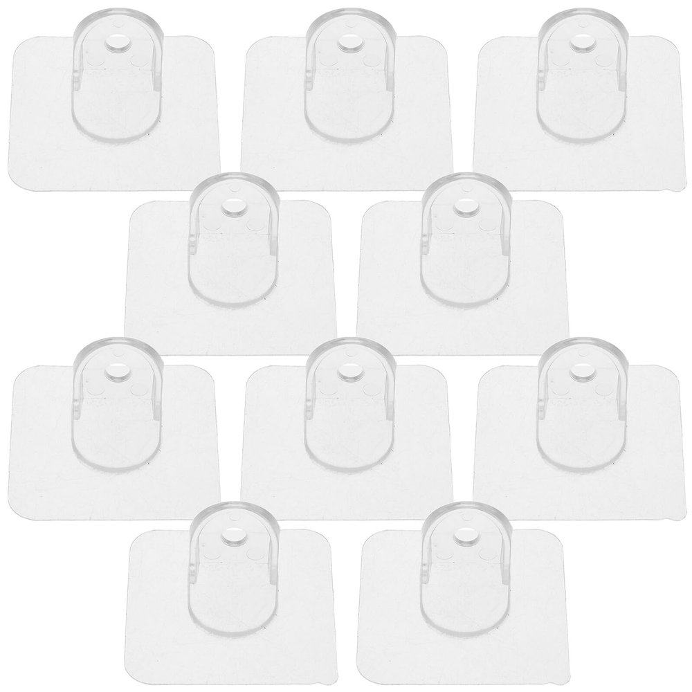 HOOTNEE 12-Piece Plastic Baby Gate Anti-Tip Anchors with Transparent Design and Soft Edges