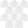 HOOTNEE 12-Piece Plastic Baby Gate Anti-Tip Anchors with Transparent Design and Soft Edges view 1