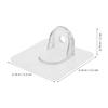 HOOTNEE 12-Piece Plastic Baby Gate Anti-Tip Anchors with Transparent Design and Soft Edges view 2