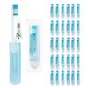 AURMOO 30-Pack Foldable Travel Toothbrushes with Toothpaste view 1