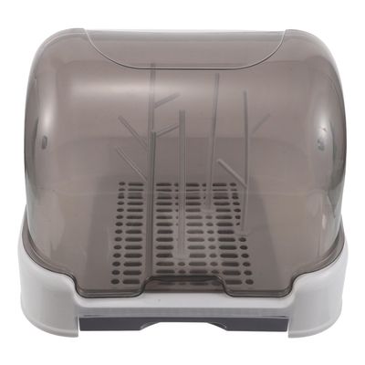BESTonZON Large Baby Bottle Drying Rack with Cover and Drip Tray