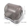 BESTonZON Large Baby Bottle Drying Rack with Cover and Drip Tray view 2