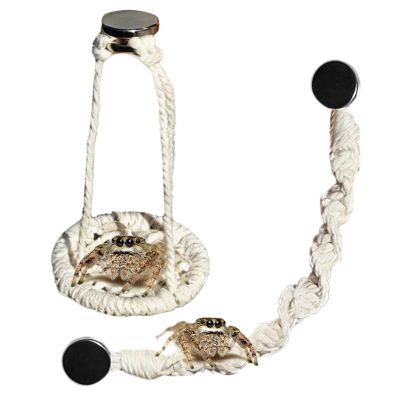 Cotton Spider Bridge - Handmade Rope Swing