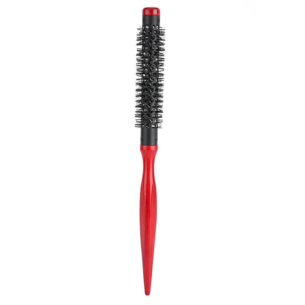 FILFEEL Rolling Comb with Wood Handle & Elastic Nylon Teeth (15 cm)