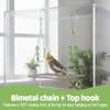 Stainless Steel Bird Swing Hammock for Parakeets and Small Birds view 3
