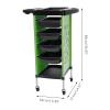 Green Hairdressing Cart with Wheels view 2