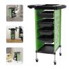 Green Hairdressing Cart with Wheels view 4