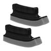 LIFKOME Ergonomic Curved Beard Cleaning Sponge Brushes, Black, 2-Piece Set view 1