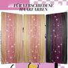 12-Piece 20-Inch Heat-Resistant Hair Tinsel Extensions, Purple-Red view 3